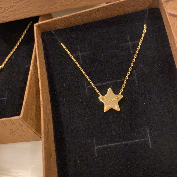 NEW 14k Gold plated Necklace with REAL diamond accent💎 - Picture 7 of 15